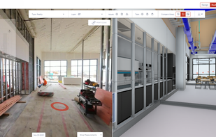 BIM and Reality Comparison: Align BIM automatically with site images and compares reality across different dates and datasets for clear site insights.