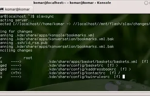 Unison running in KDE terminal window