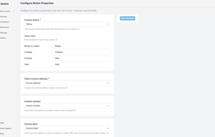 Pop Invoice - Configuration