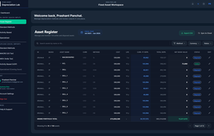 Manual Asset Register for up to 150 Asets