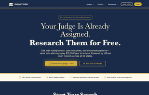 JudgeFinder screenshot 1