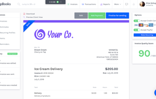 ZipBooks Online Invoicing