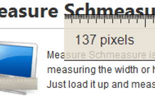 Simple interface reminiscent of an actual ruler