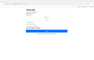 payment form for merchant clients