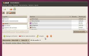 Gnomebaker screenshot 1
