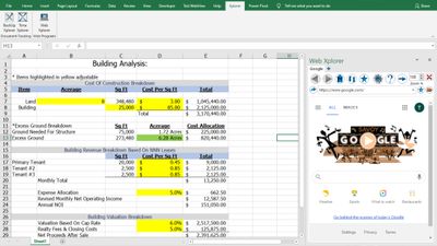 Web Xplorer In The Microsoft Excel Task Pane