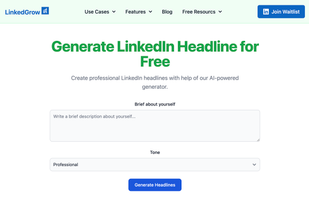 Create Linkedin Headlines For Free by LinkedGrow.in