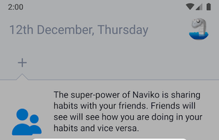 Naviko - social habit tracker screenshot 1