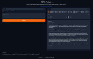 PDF to Podcast screenshot 1