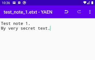 YAEN - Yet Another Encrypted Notepad screenshot 1