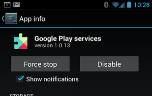 Google Play Services screenshot 1