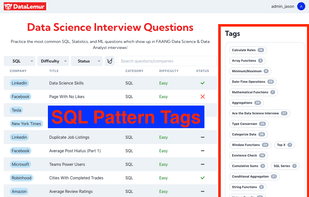 DataLemur screenshot 2