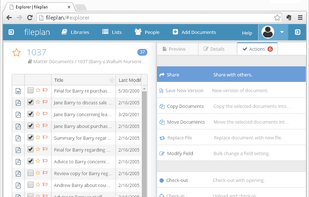 Share documents via email while maintaining access controls.