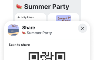 Share easily with a single QR code