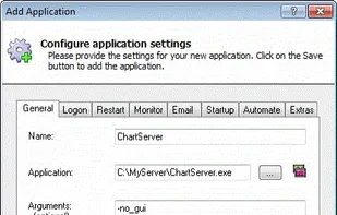 Adding an Application to Run 24/7