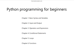 FreeCodeCompiler screenshot 1