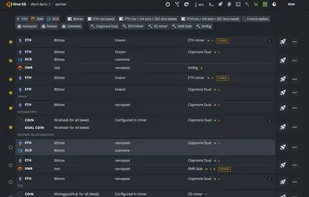 Hiveon OS screenshot 1