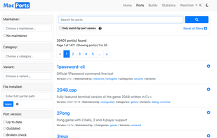 MacPorts screenshot 1