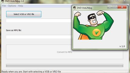 DVDVob2Mpg screenshot 1