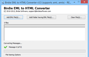 Birdie EML to HTML Converter screenshot 1