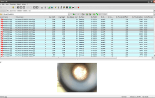 Renaming JPG files with the date and time from the EXIF information. Note all the other EXIF information that can be used as well.