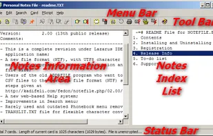 Personal Notes File screenshot 1