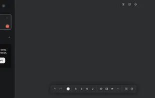 Ellipsus document editor in dark mode.