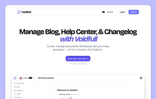 Voidfull homepage