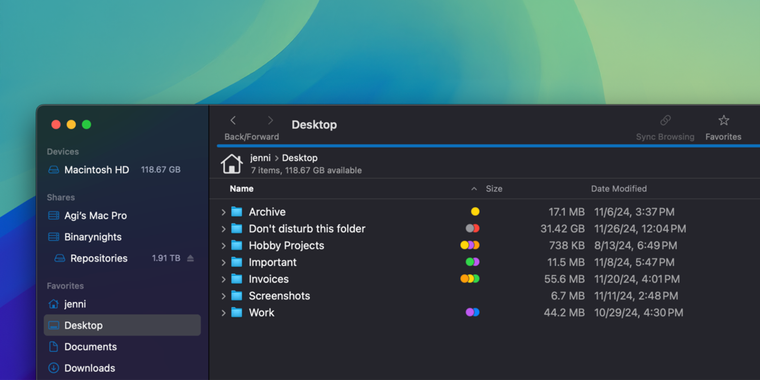 ForkLift 4.2 introduces improved Color Tags, Remote Pane Control, and SFTP updates image