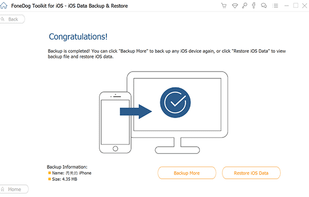 FoneDog iOS Data Backup and Restore screenshot 3