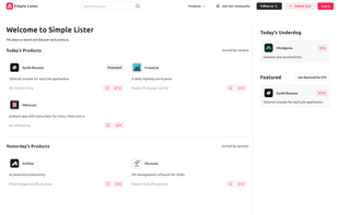 Simple Lister screenshot 1