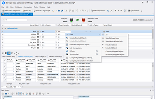 dbForge Data Compare for MySQL screenshot 2