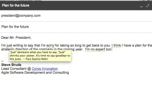 Just Not Sorry -- the Gmail Plug-in screenshot 2