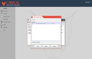 Caracal Framework screenshot 3