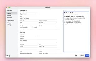 Cakedesk screenshot 2