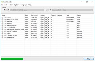 Conversion progress