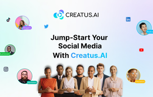Creatus: AI-powered cameraless text-to-video app that turns text into eye-catching short videos.