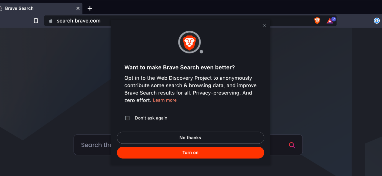 set google as default search engine in brave