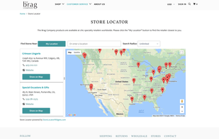Customer Showcase - side by side map layout