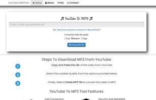 YouTubeToMP3Tool screenshot 1