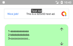 Main view showing all notes organized by color. You can reorder them using arrows and select multiple notes to delete.