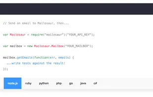 Mailosaur screenshot 1