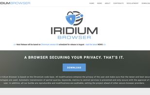 Iridium Browser screenshot 1