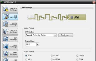 AVI Settings