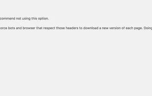 WP Engine Advanced Cache screenshot 2