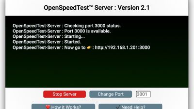 OpenSpeedTest-Server V2.1