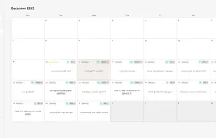 SEO content calendar