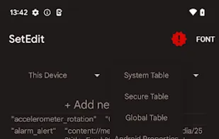 SetEdit SettingsDatabaseEditor screenshot 1