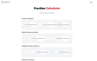 FractionsCalc.com screenshot 1