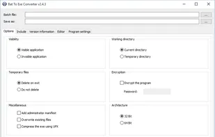 Bat to Exe Converter screenshot 1